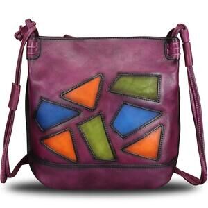 2915 Leather Crossbody Purses Satchel Purses Vintage Handmade Shoulder Bag